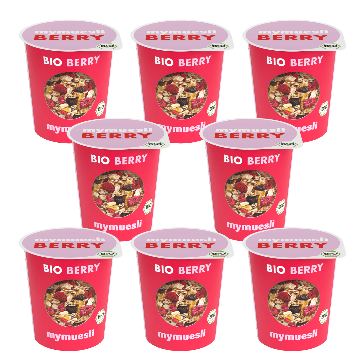 mymuesli Pot individuel Berry, lot de 8