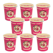 mymuesli Pot individuel Berry White Choc, lot de 8