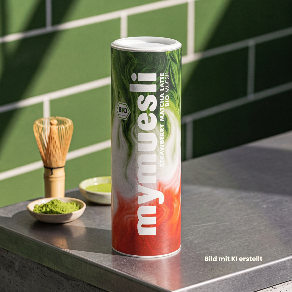 Strawberry Matcha Latte Müsli