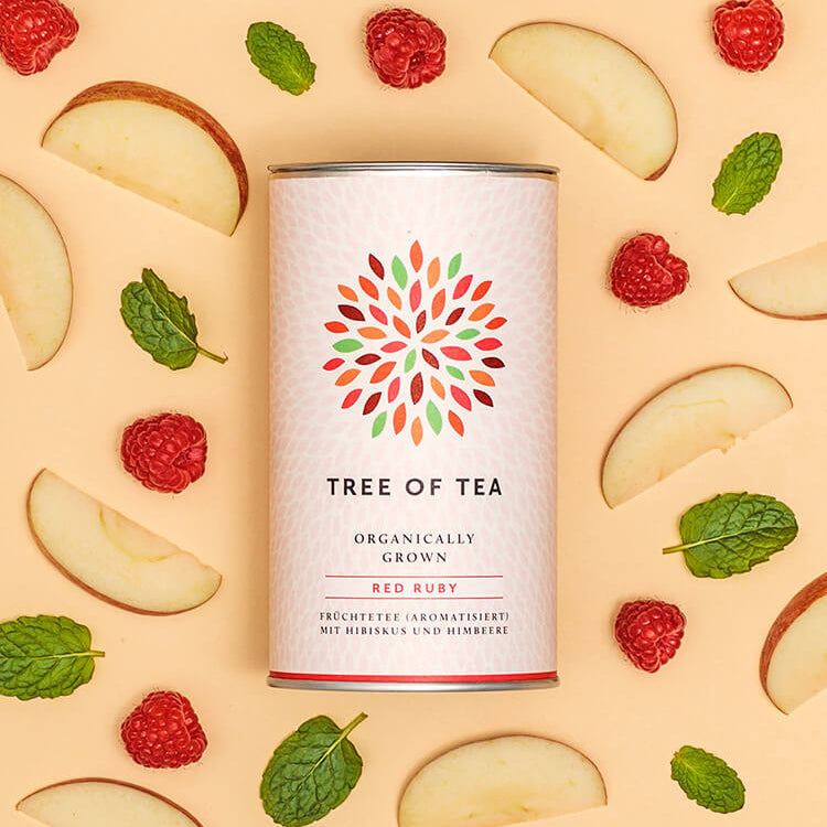 Tree of Tea Bio Red Ruby Tee mit Hibiskus und Himbeere