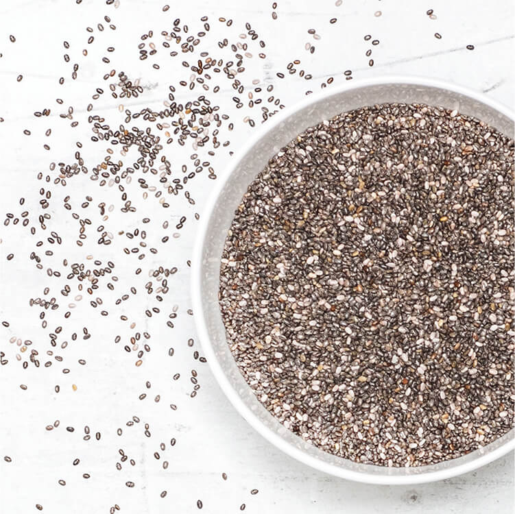 Chia Samen in einer Schale