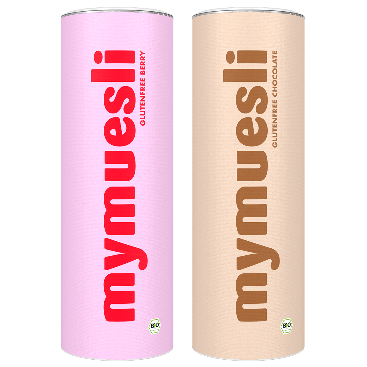 mymuesli Bio Glutenfreies Müsli Probierpaket mit Glutenfreiem Berry und Schokoladen Müsli