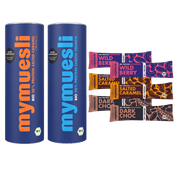 Das mymuesli Protein Probierpaket mit Protein Müslis und Proteinriegeln