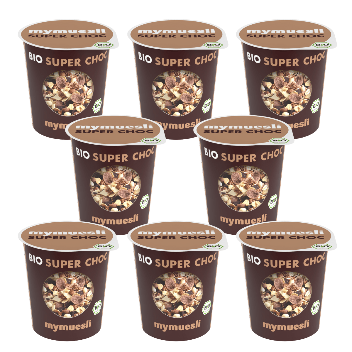 mymuesli Portionsbecher Super-Choc 8er Pack
