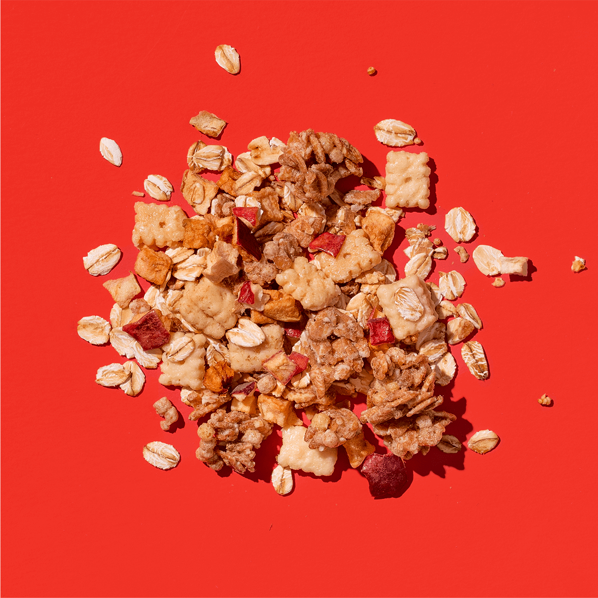 mymuesli Bio Apple Crumble Müsli mit Dunkel Quinoa Crunchy, Apfel Zimt Crunchy, Apfelstücke und Mini Cheesecake Keksen