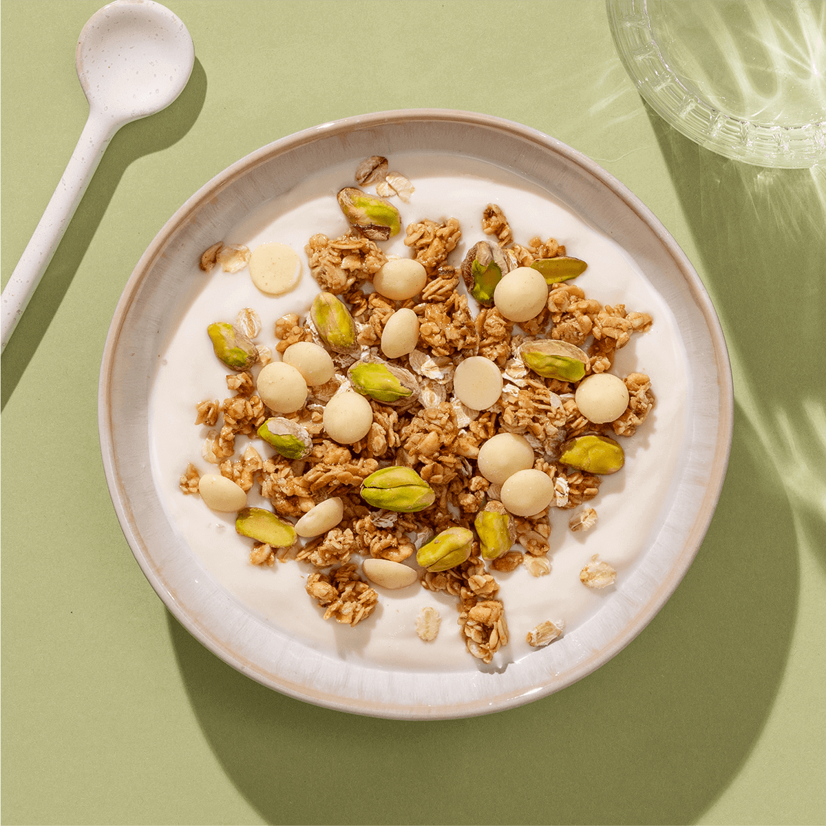 Großpackung White Choc Pistachio Crunch, 1,75kg