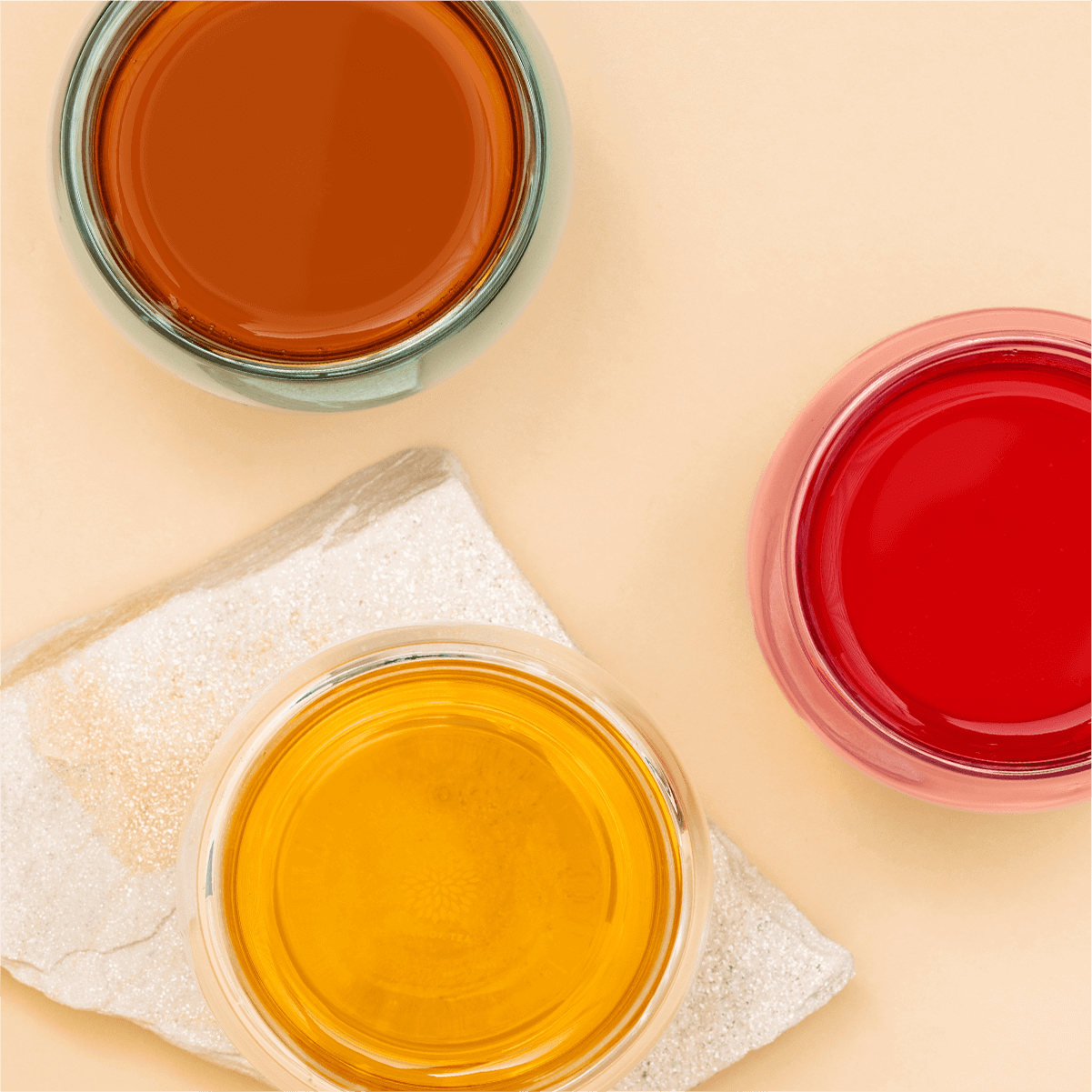 Tree of Tea 3er Set Bunte Gläser