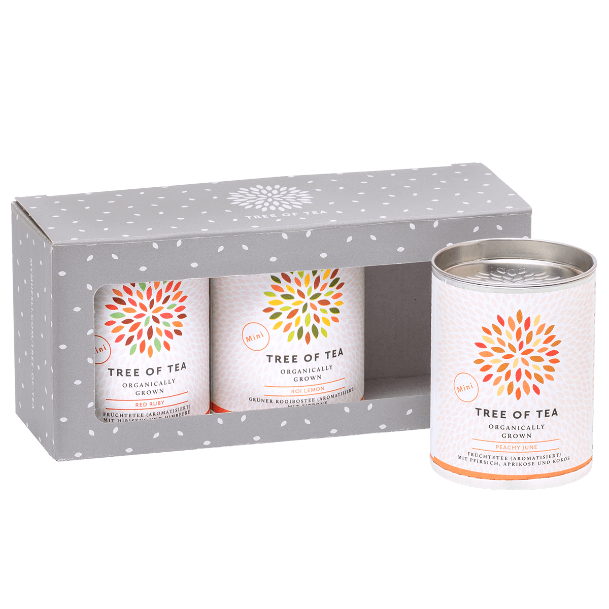 Tree of Tea 3er Mini Früchtetee Set