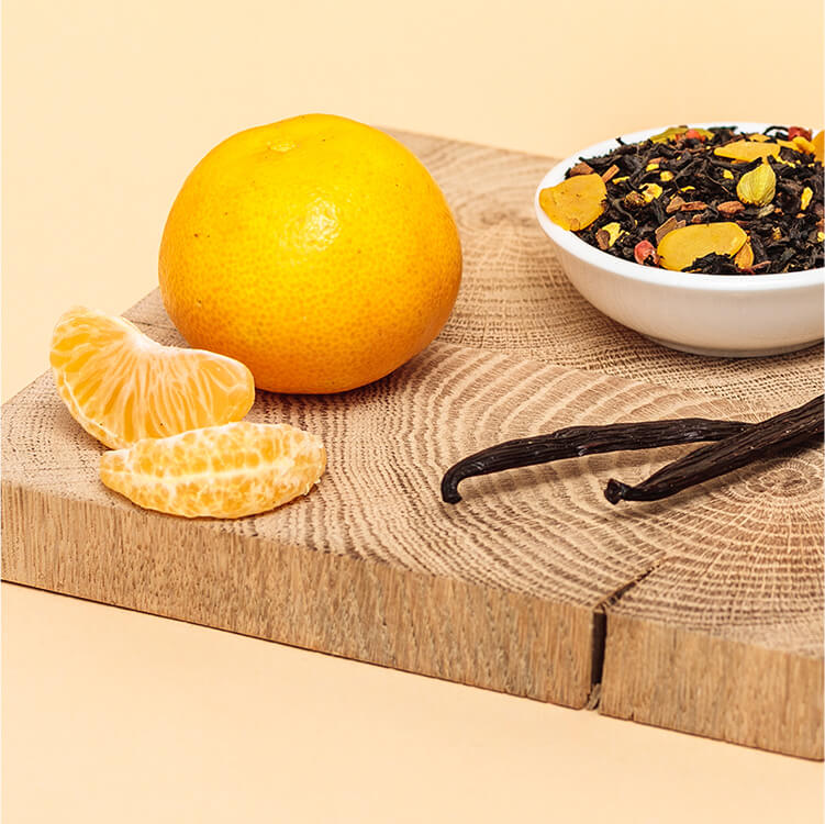 Tee, Mandarinen und Vanilleschoten 