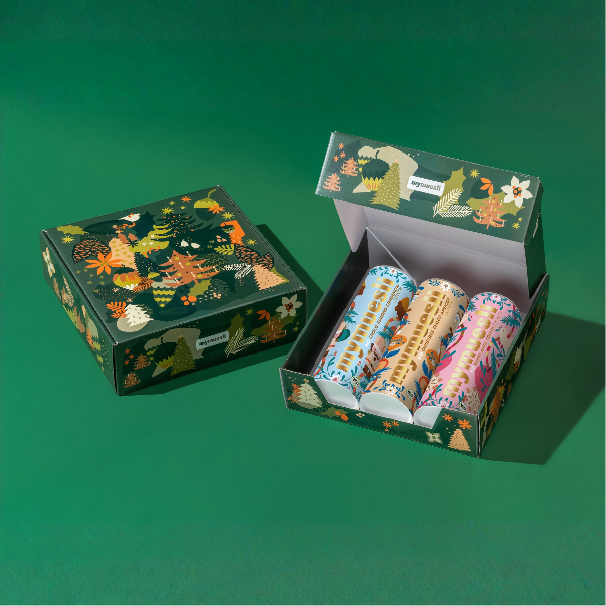 Coffret cadeau de muesli de Noël
