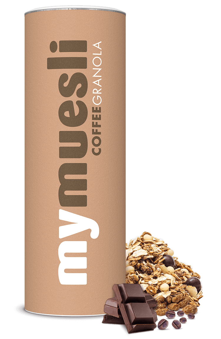 Bio-Granola mit Espressobohnen, ohne Palmöl.