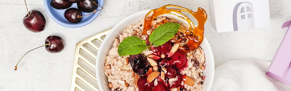 Porridge Caramel Cerise Amande