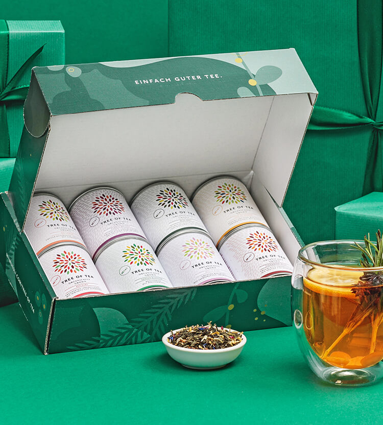 Tree of Tea Geschenkbox mit acht Tee Minis