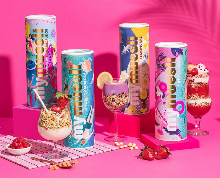 article1a-summerpaket.jpg Pink Summer Muesli Dosen mit frischen Beeren
