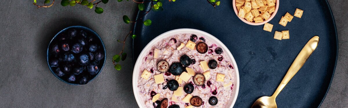 Porridge Cheesecake Myrtille