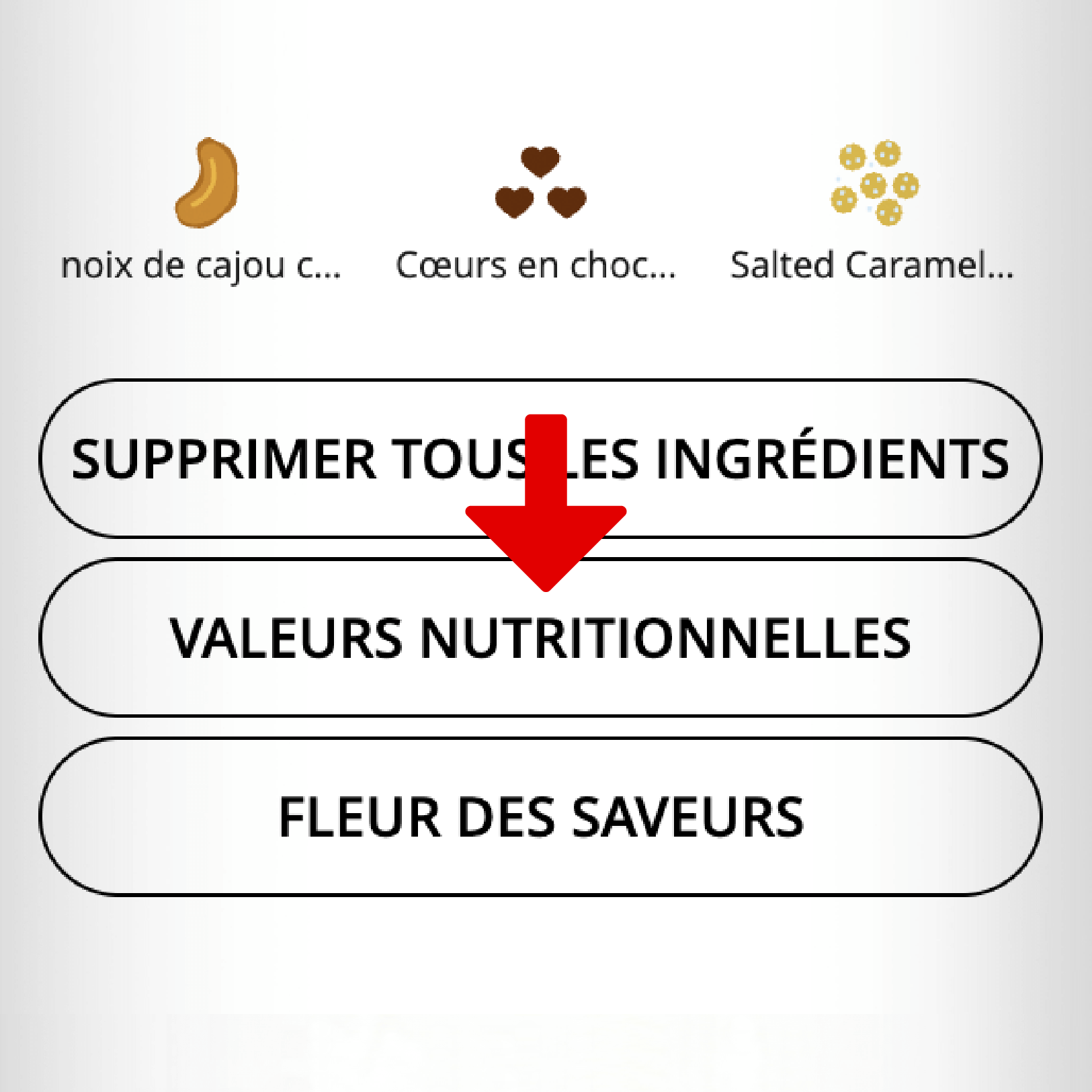 mymuesli mixeur trouver des informations sur les valeurs nutritionnelles