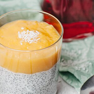 Einfaches Chia Pudding Rezept mit Kokosmilch